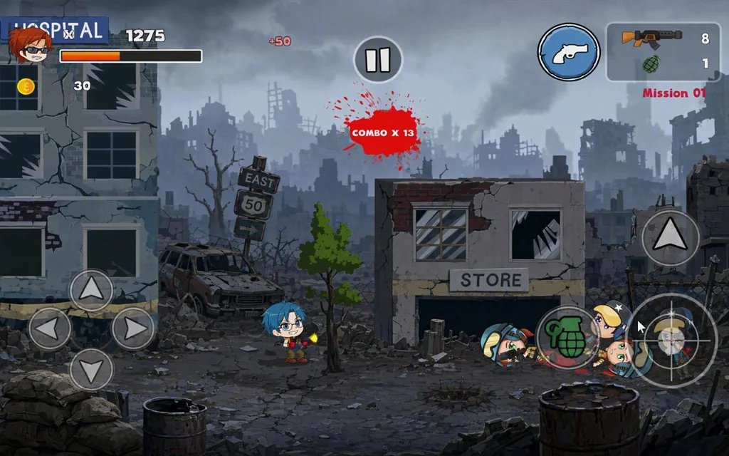 Iron Vanguard Combat — street battle